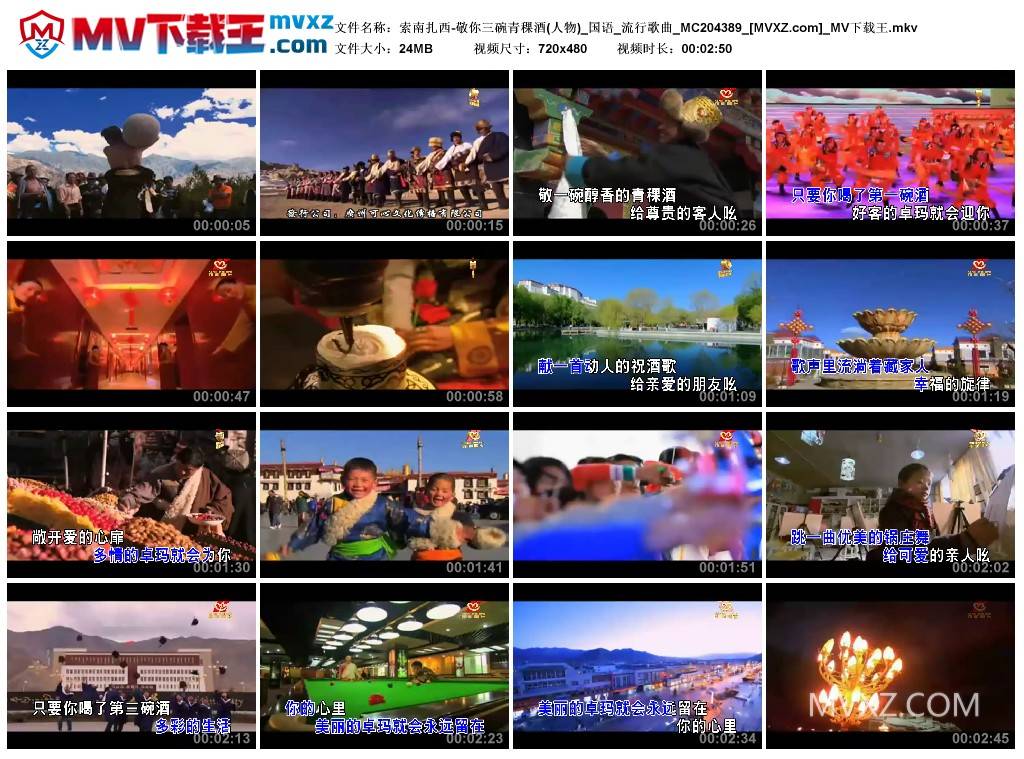 索南扎西-敬你三碗青稞酒(人物)_国语_流行歌曲_MC204389
